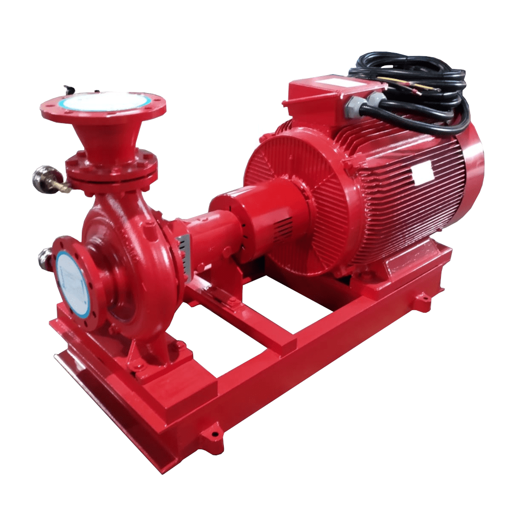 Grupo motobomba eléctrico sobre bastidor