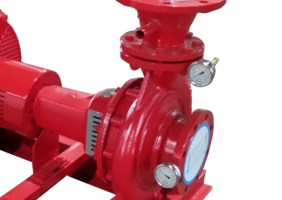 Grupo motobomba eléctrico sobre bastidor