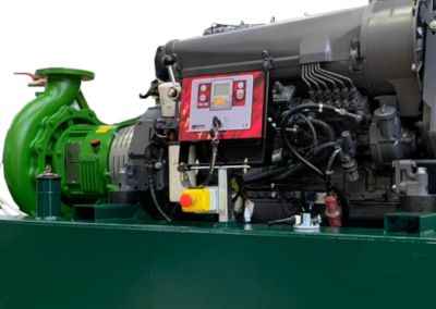 Grupo motobomba fijo transferencia de agua