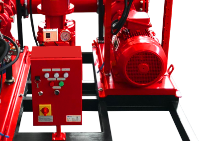 Grupo motobomba sobre chasis