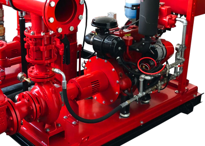 Grupo motobomba sobre chasis