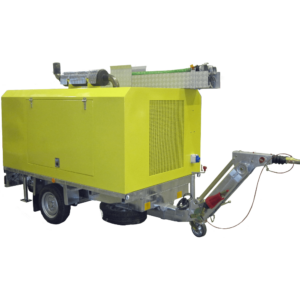 Remolque de bomberos con bomba centrífuga