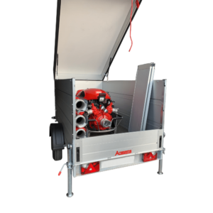 Remolque contra incendio abierto