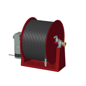 Carrete portamanguera eléctrico fijo